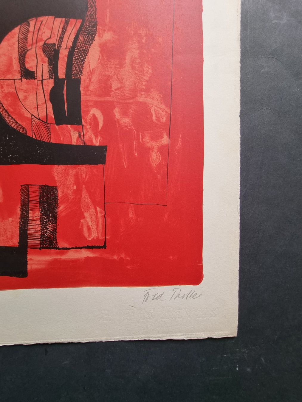 Grafica & Litografie: FRED TROLLER LITHOGRAPHIE SIGNIERT NUMMERIERT – Usato da Gersau venduto da grafik-kunst 4