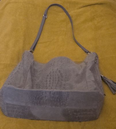 Sac à main en cuir véritable, made in Italy,