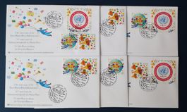 UNO Genève 50 Jahre Postverwaltung 2001 Super Serie / 6 Bele