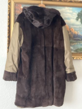 4 Funktion Nerz Felmantel,GrLTop