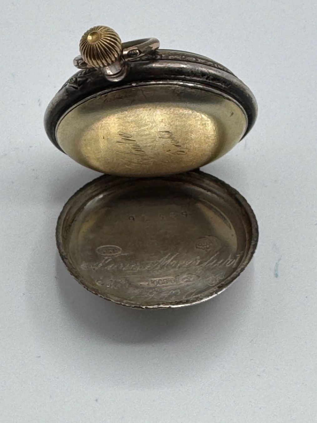 Orologi: Antike Silberne Taschenuhr – Usato da Sachseln venduto da BONATI01 5