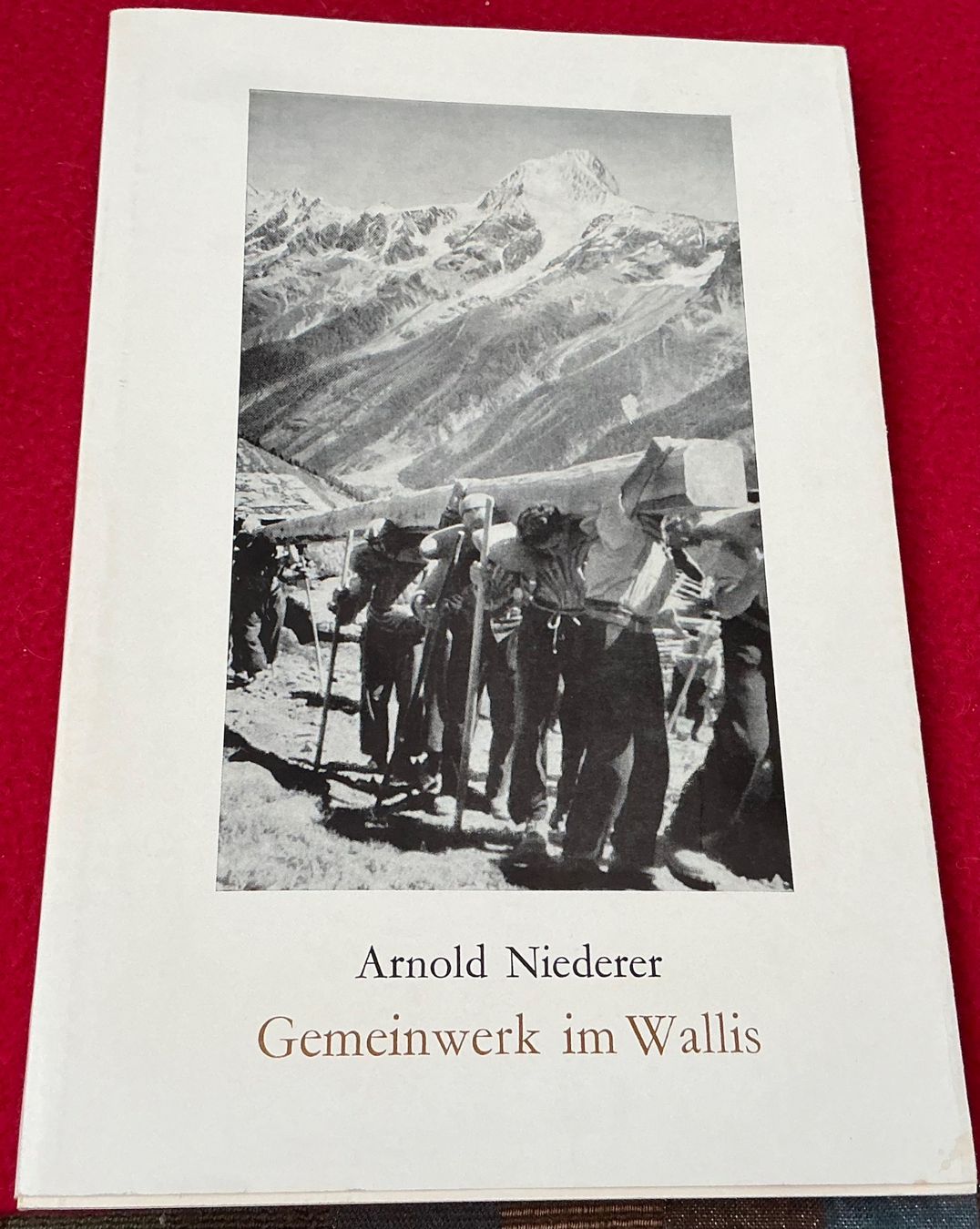 Libri: Arnold Niederer: Gemeinwerk im Wallis – Usato da Naters venduto da seidengut