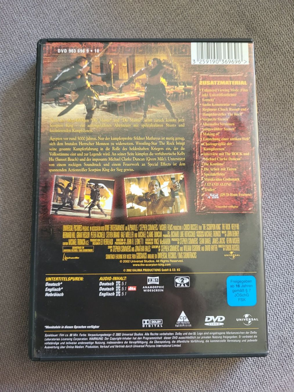 Tutti i DVDs: The Rock The Scorpion King – Usato da Wünnewil venduto da Susuki125gt 2