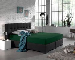 Einzel Jersey Spannbettlaken Botanisch Grün 140x200cm