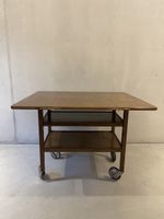 ausziehbarer Couchtisch, Beistelltisch, Servierwagen, MCM