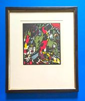 Wassily Kandinsky - Bogenschütze. Orig. 4-farben Holzschnitt