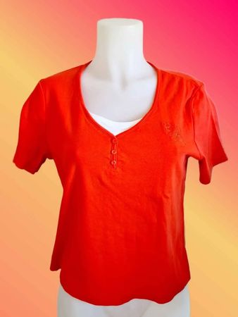 Rotes Damen T-Shirt Gr. M/L
