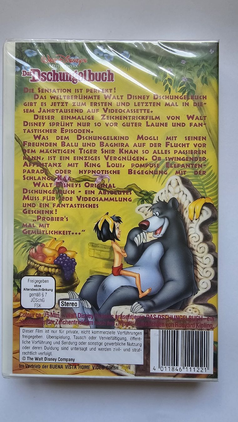 Tutti i VHS: Das Dschungelbuch Walt Disney VHS OVP! – Nuovo e nell'imballaggio originale da Winterthur venduto da sim_msv2 3