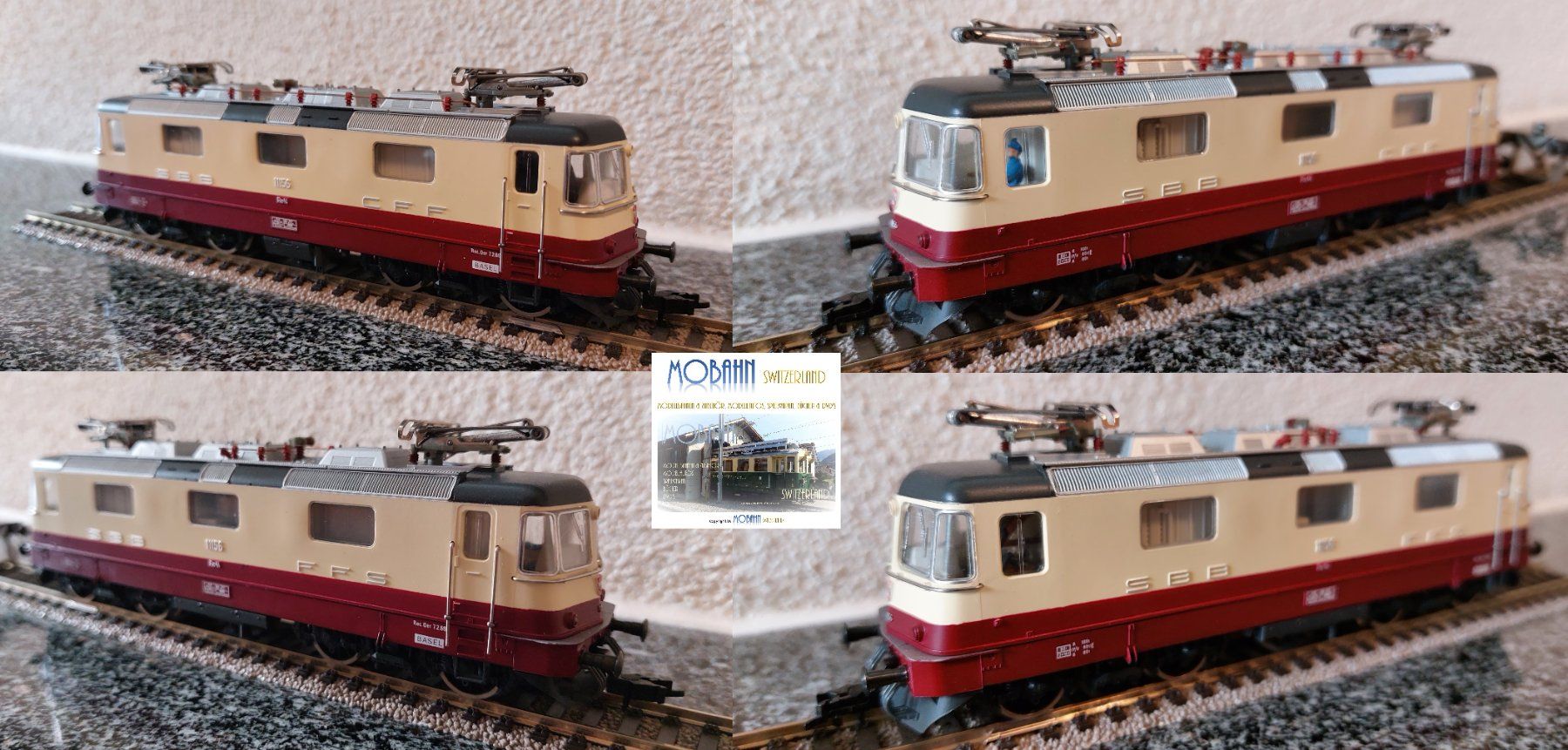 Fleischmann Modellini di ferrovie: Fleischmann - Doppeltraktion TEE Re 4/4''/Crossrail Re 436 – Nuovo (secondo la descrizione) da Rotkreuz venduto da MOBAHN-1zu87 7
