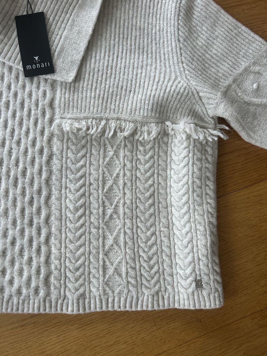 Monari Maglioni & Felpe: Monari Pullover, Strickmuster, Grösse 42, Neu – Nuovo e nell'imballaggio originale da Kehrsiten venduto da fot_55m5 1