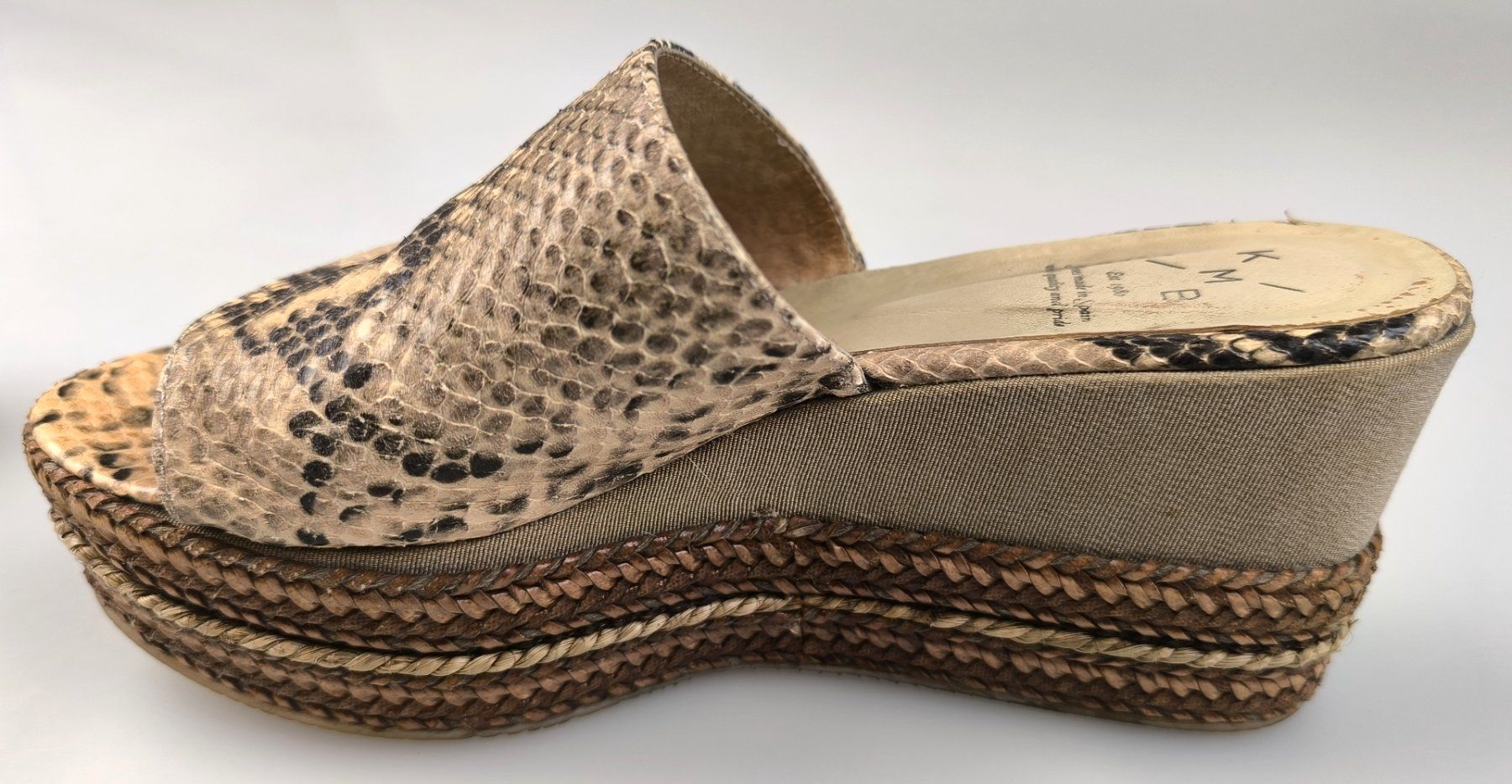 Damenschuhe: Pantoletten aus Schlangenleder – Gebraucht aus Rüti ZH von Restwert_Rueti_ZH 4