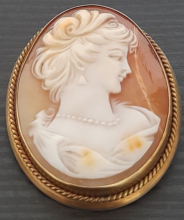 Broche Ancienne Plaquée Or – Vintage, Sans Marque – Occasion