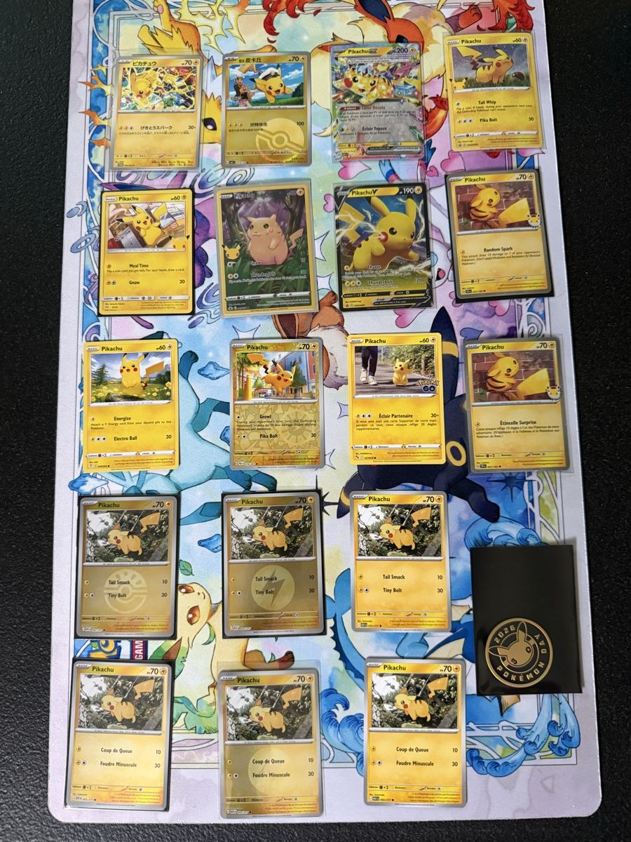 Pokémon Sammelbilder & Trading cards: Pokémon - 18x Pikachu !!! Collection  – Neu (gemäss Beschreibung) aus Uvrier von sauma85