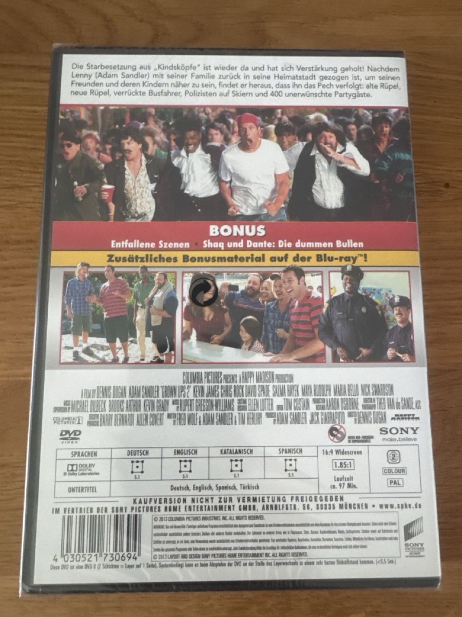 Alle DVDs: Neu orginal verpackt!! Kindsköpfe 2 DVD  – Neu und originalverpackt aus Muhen von Kusi_ 1