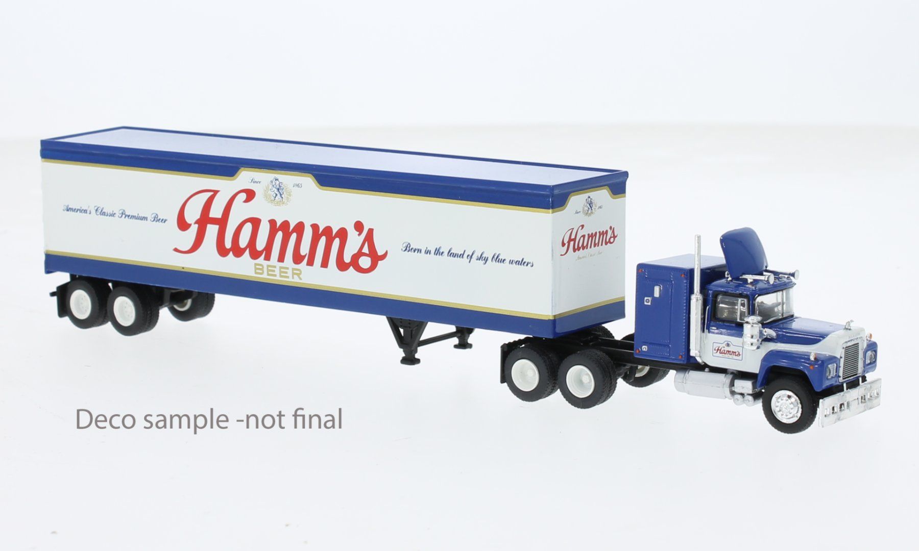 Brekina Modellini d'auto: Mack RS700 Hamms Brekina H0 1/87 – Nuovo e nell'imballaggio originale da Würenlos venduto da SWISSOLDTIMERS