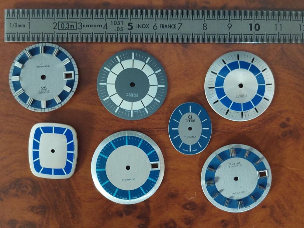 Lot De 42 Cadrans De Montre Zedon NOS (New Old Stock) - Années 1950 - Noir Classique