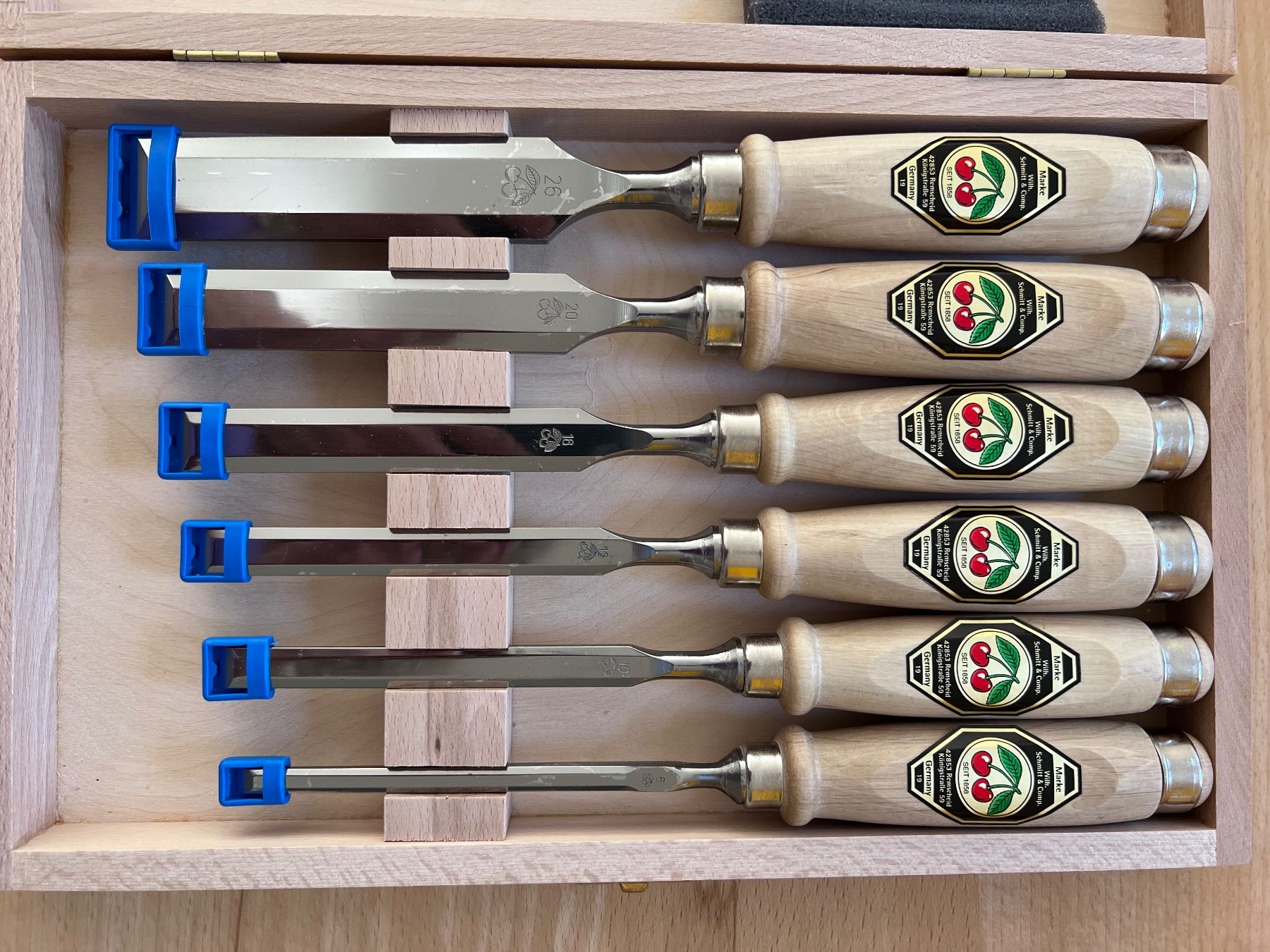 Tutti gli attrezzi: Stechbeitelsatz 6teilig neu – Nuovo e nell'imballaggio originale da Schwerzenbach venduto da karin294