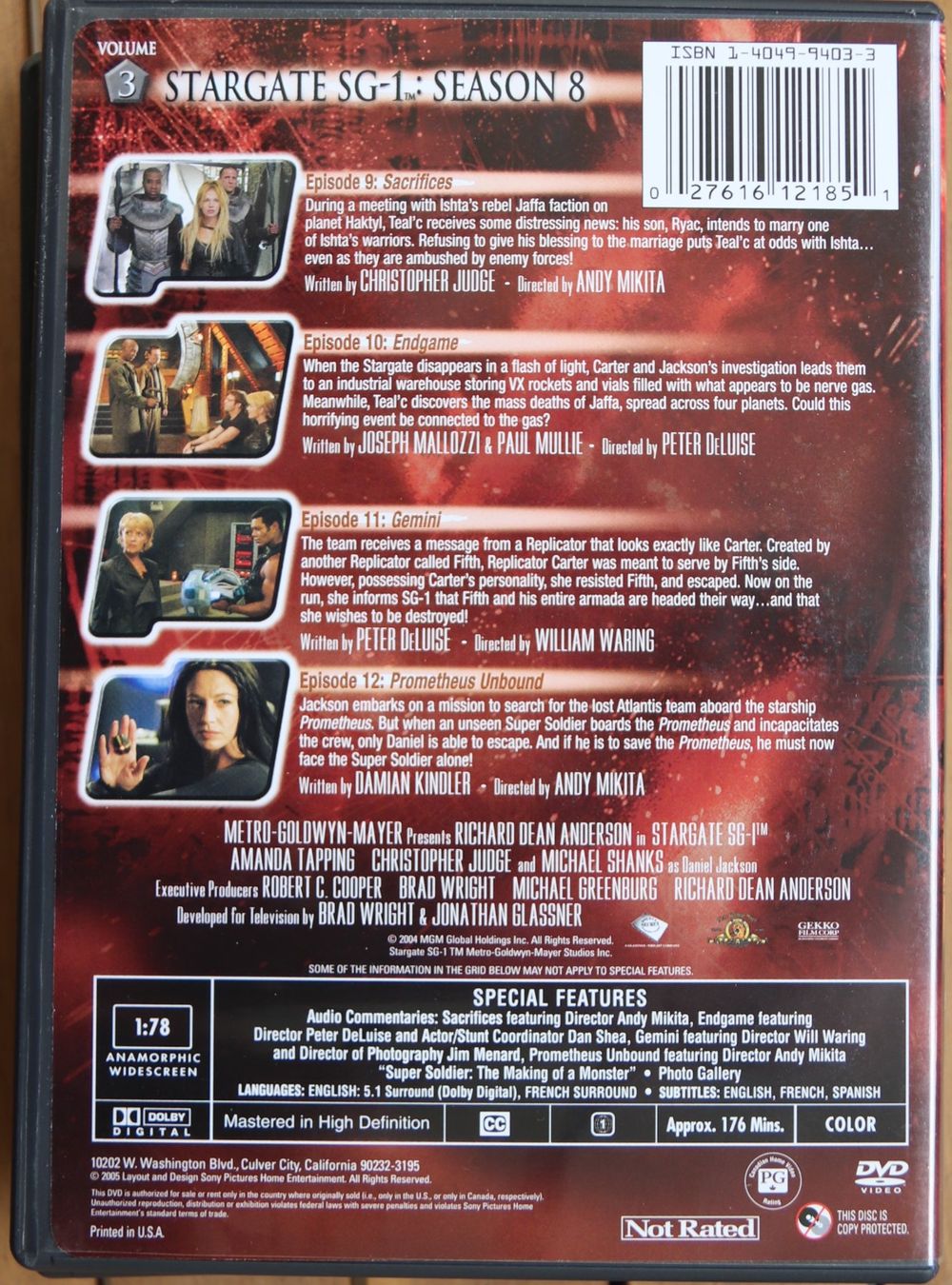 Tutti i DVDs: Stargate Season 8 – Usato da Glattfelden venduto da Sirax 6