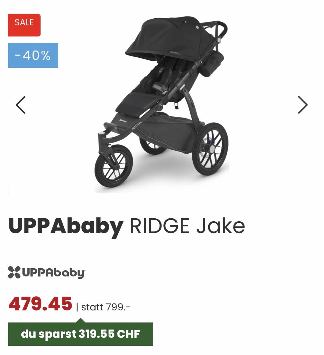 UPPAbaby Carrozzine: Uppababy Ridge Jogger – Usato da Horw venduto da malvengirl 6