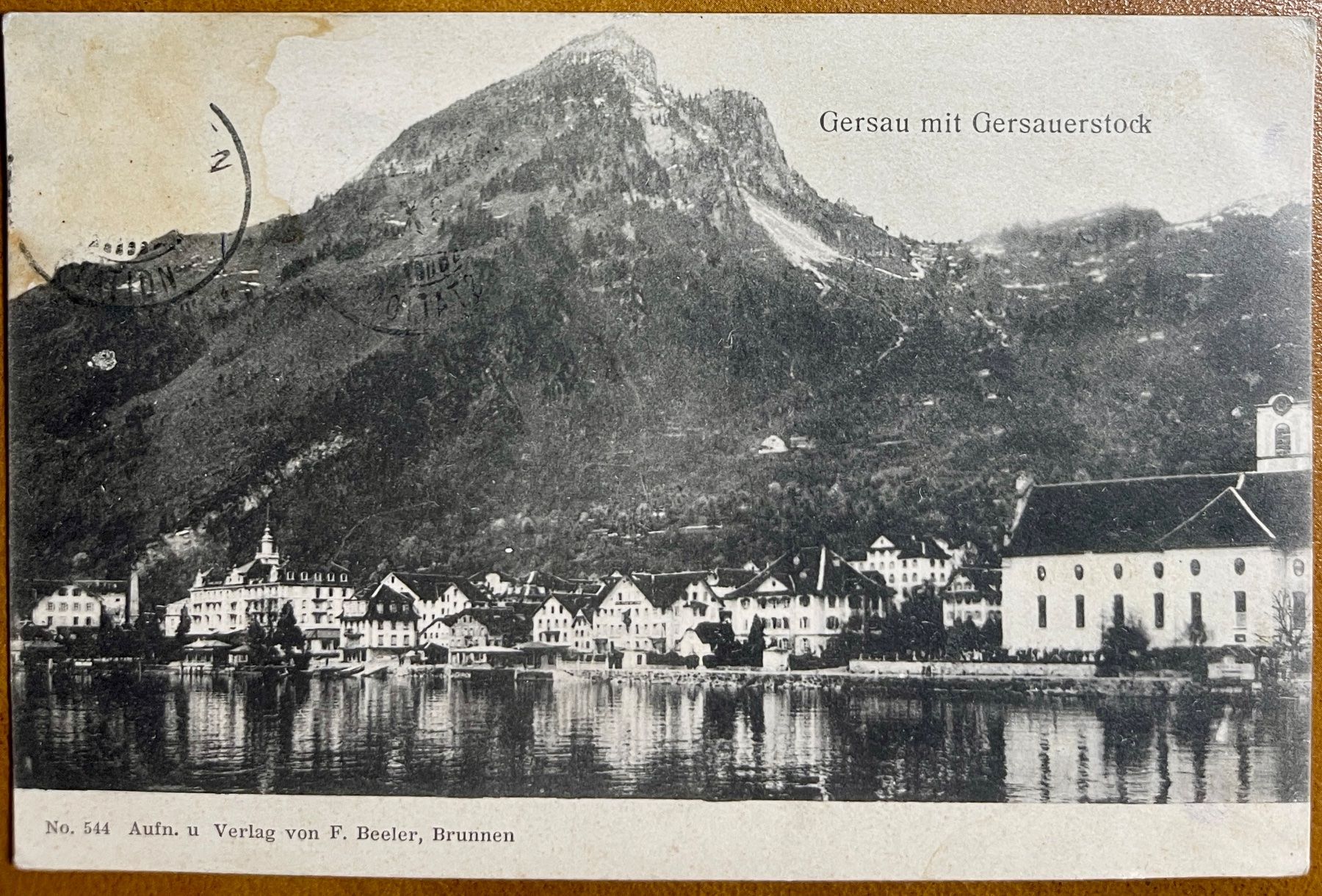 Ansichtskarten: AK: GERSAU (SZ) 1908 – Gebraucht aus Lutry von Ediego