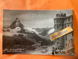 1943.  7251 Gornergrat. (3136 m) Blick auf Matterhorn.