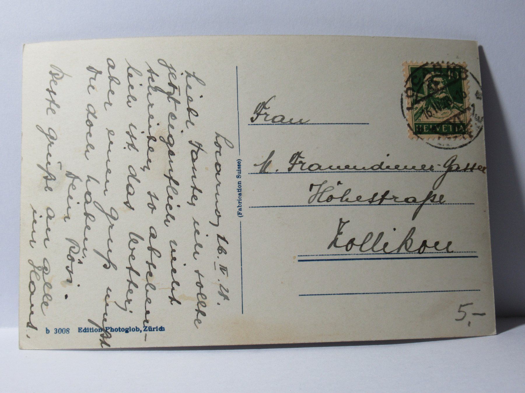 Cartoline postali: Casa Ticinese 1928 – Usato da Grenchen venduto da Bluemchen1900 1