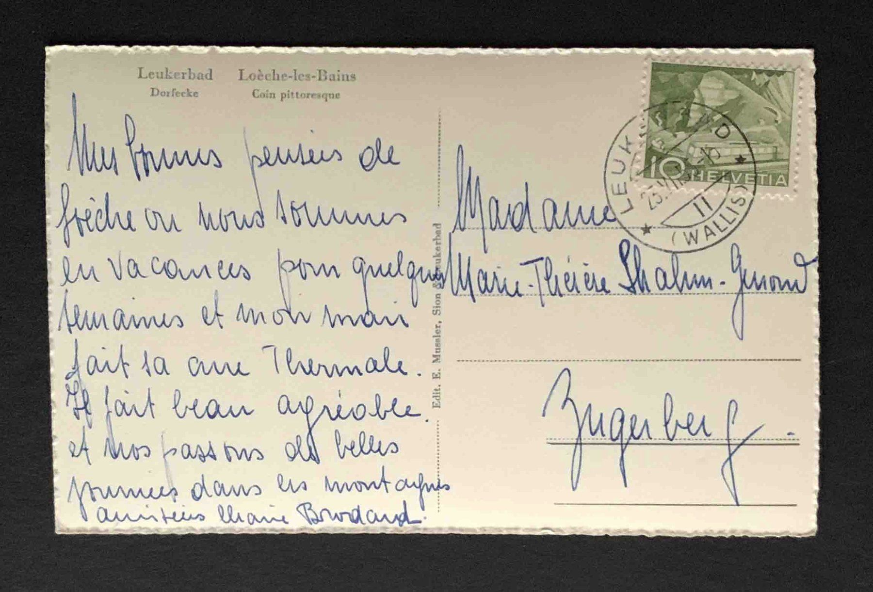 Cartoline postali: AK Leukerbad Dorfecke – Usato da Goldau venduto da artelier1 1