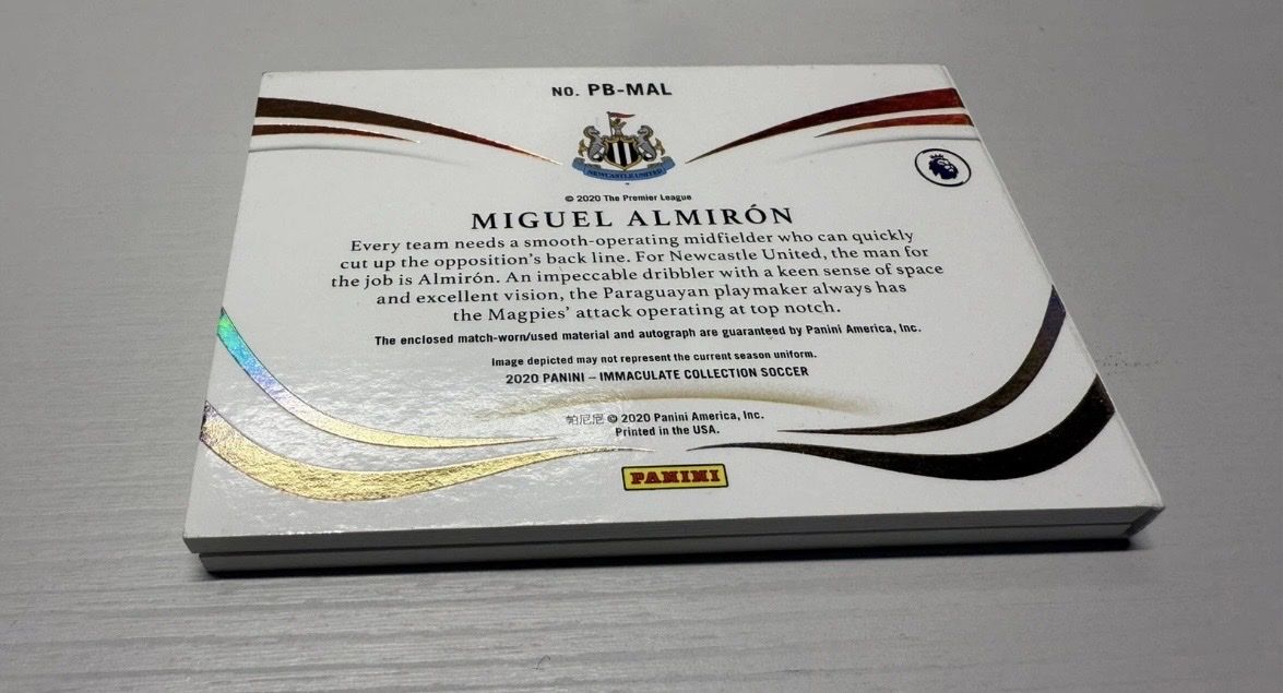 Panini Sammelbilder & Trading cards: Miguel Almirón Immaculate Match-Worn Patch Auto Booklet – Neu (gemäss Beschreibung) aus Affoltern am Albis von andy1896 4