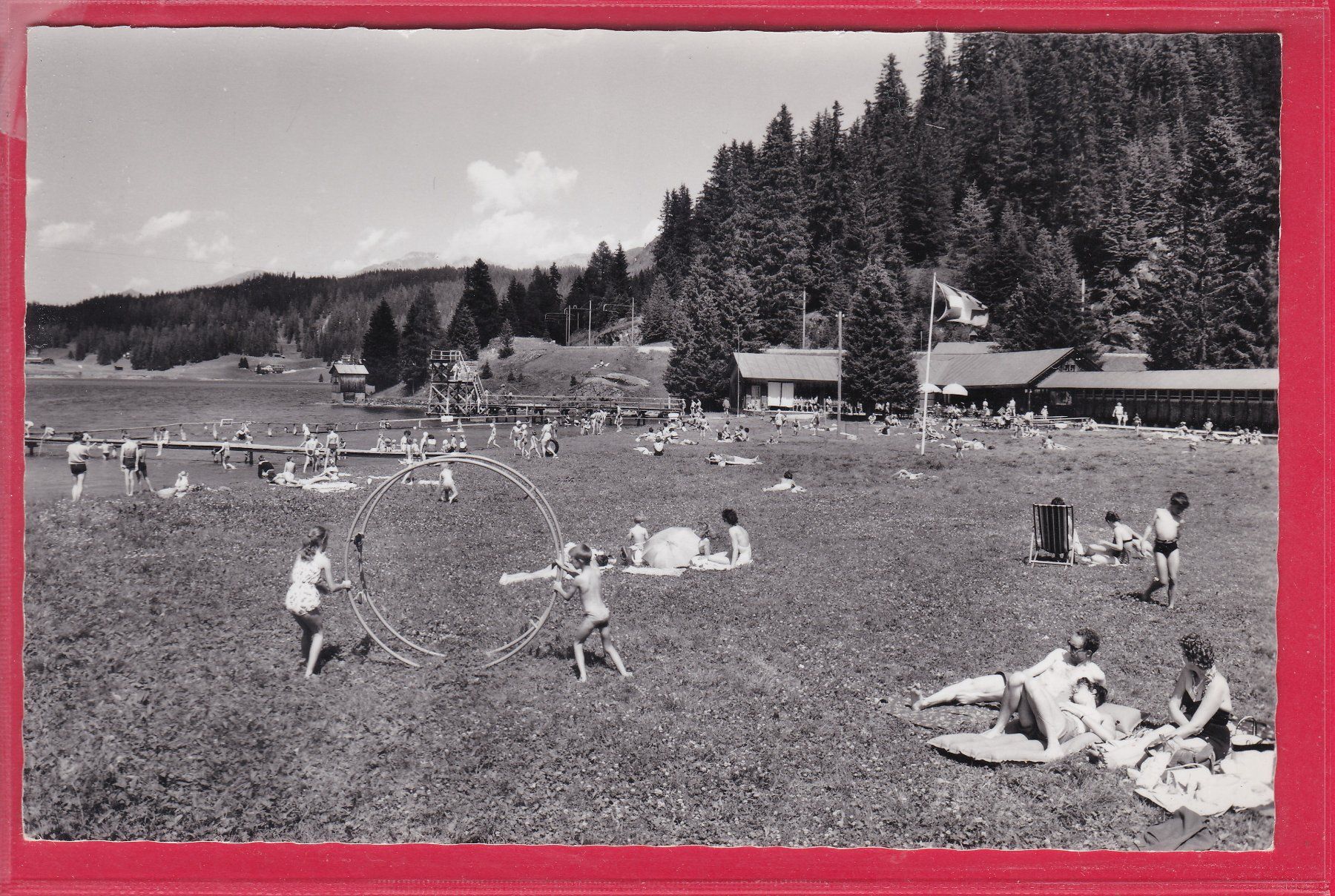 Cartes postales: DAVOS, STRANDBAD – D'occasion à Oberrieden par Gebirgsstelze