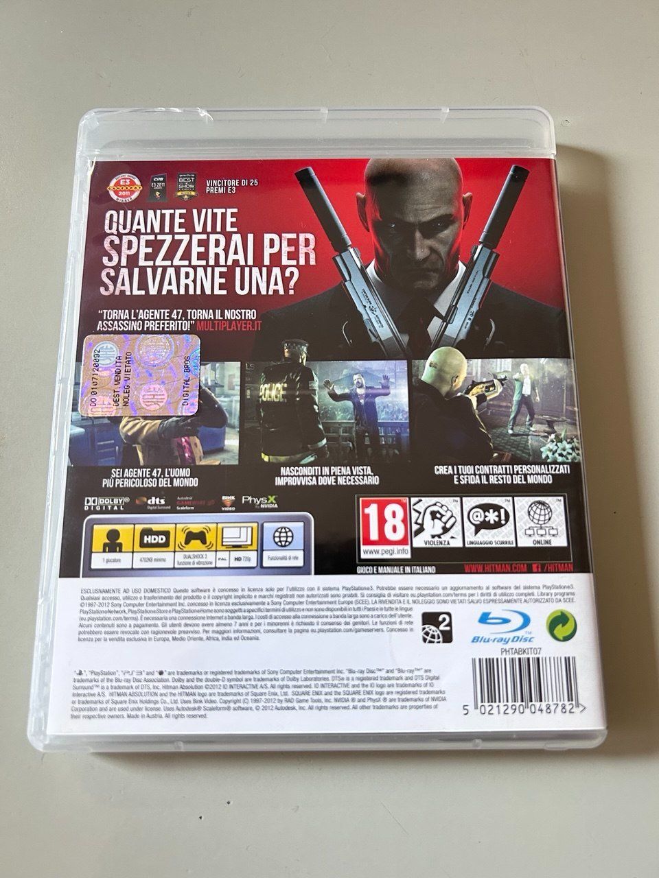 Sony Giochi: Hitman: Absolution per PlayStation 3 – Usato da Giubiasco venduto da LorisVale 1