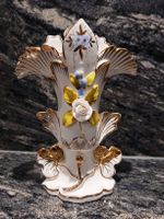 Wunderschöne Porzellan-Vase mit Goldrand, Top Zustand!