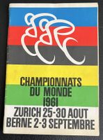 Radsport Programmheft WM 1961 Zürich Bern Rarität