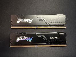 Kingston FURY Beast 16GB 2x8GB DDR4 3200MHz CL16 – RAM PC