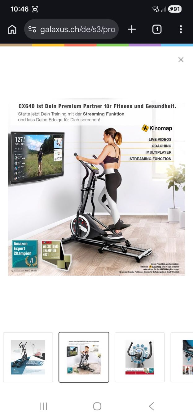 Hometrainer: Fitness Crosstrainer Ergometer - Top Zustand für HomeGym! – Gebraucht aus Altendorf von Darkoo 4