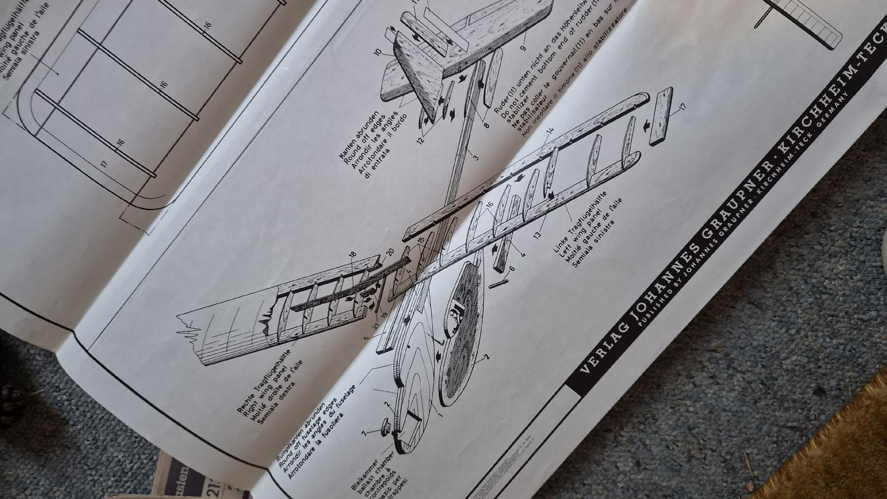 Kits de montage: Graupner Modellbauplan Sonny Segelflugmodell Bauplan – D'occasion à Kölliken par MissesBossTop1 6