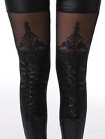 Geschnürte Gothic Leggins Gr S *neu*