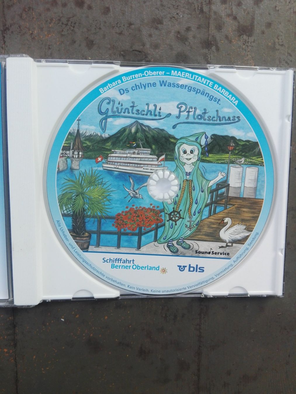 CDs: Glüntschli Pflotschnass - Ds chlyne Wassergspängst – Gebraucht aus St.Galllen von elkaphone 3