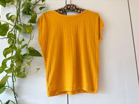 SESSUN "SIXTOJACQUARD" gelbes T-Shirt Gr. M