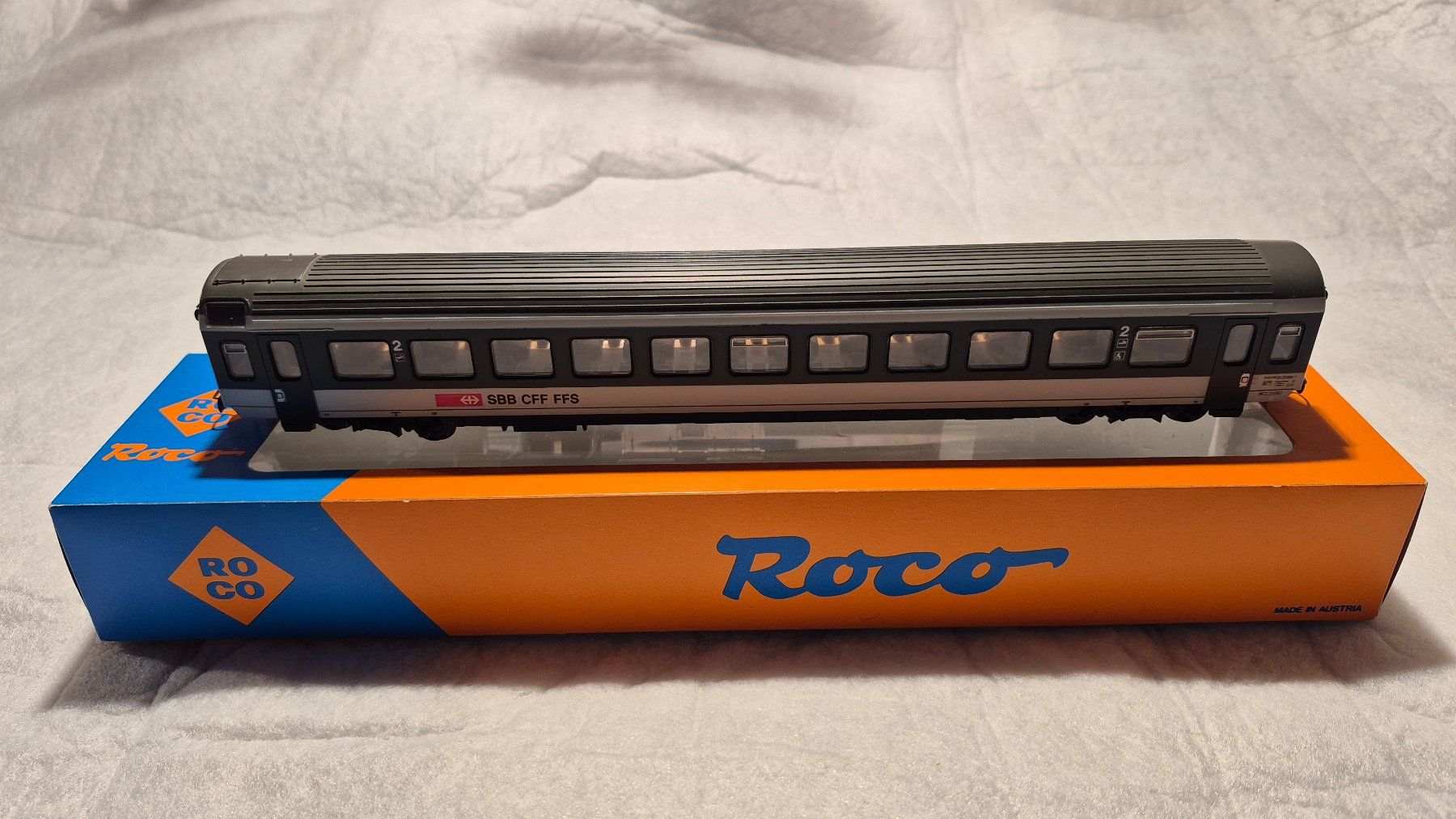 Roco Modellini di ferrovie: ROCO EW IV 2. Klasse-Wagen der SBB, H0, DC – Usato da Freienstein venduto da Gotthardlok 1