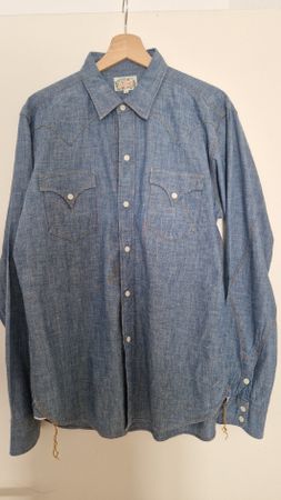 Chambray Westernhemd von Mister Freedom, Made in USA