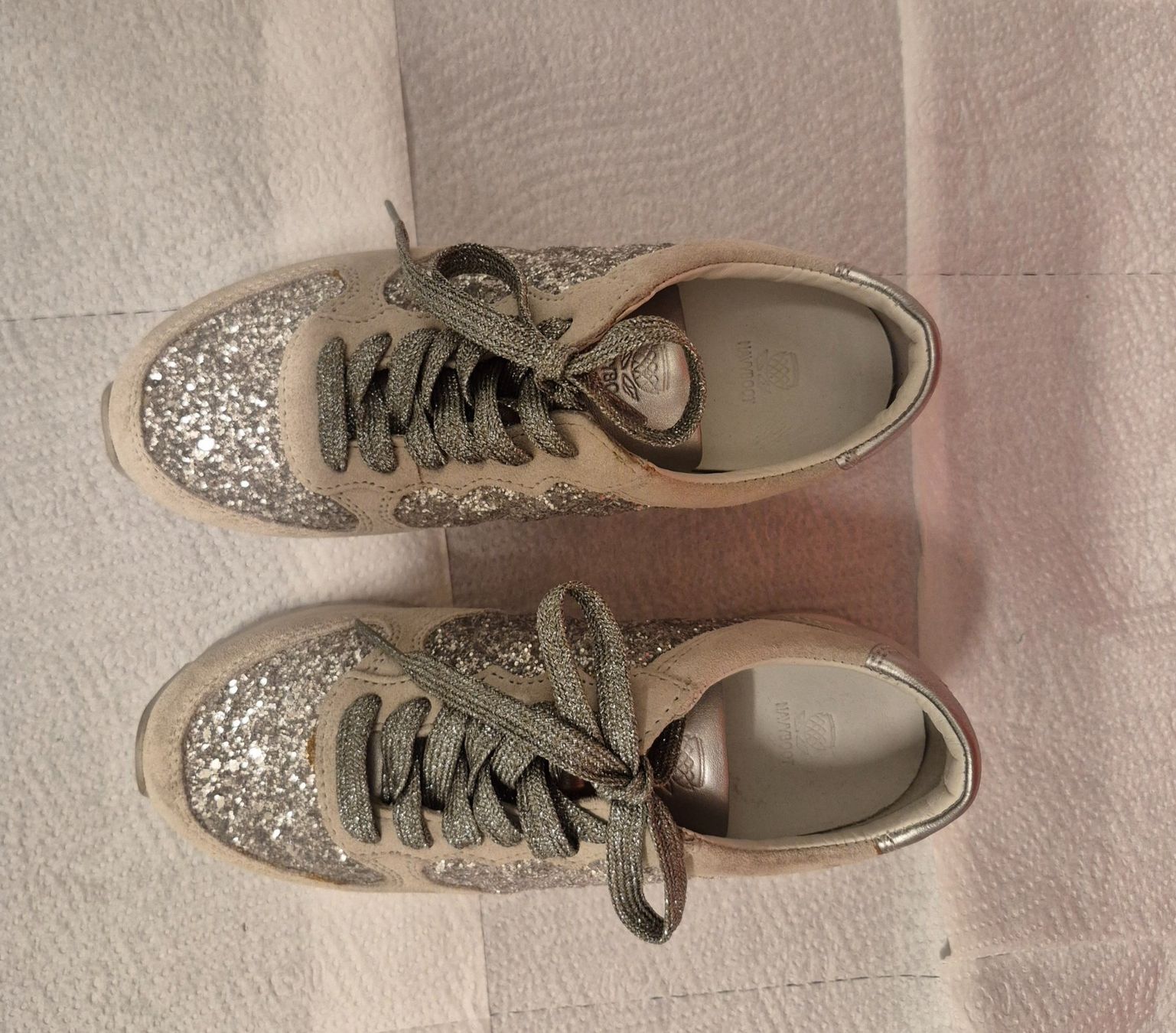 Navyboot Scarpe da donna: Glitzer Sneaker silber, Grösse 35, Top Zustand NAVYBOOT – Usato da Zürich venduto da Roberto040 6