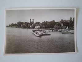 Friedrichshafen am Bodensee Yacht-Hafen historische Ansic...
