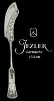 Cartouche 17.50 cm. Jezler  800Silb ancien couteau à beurre