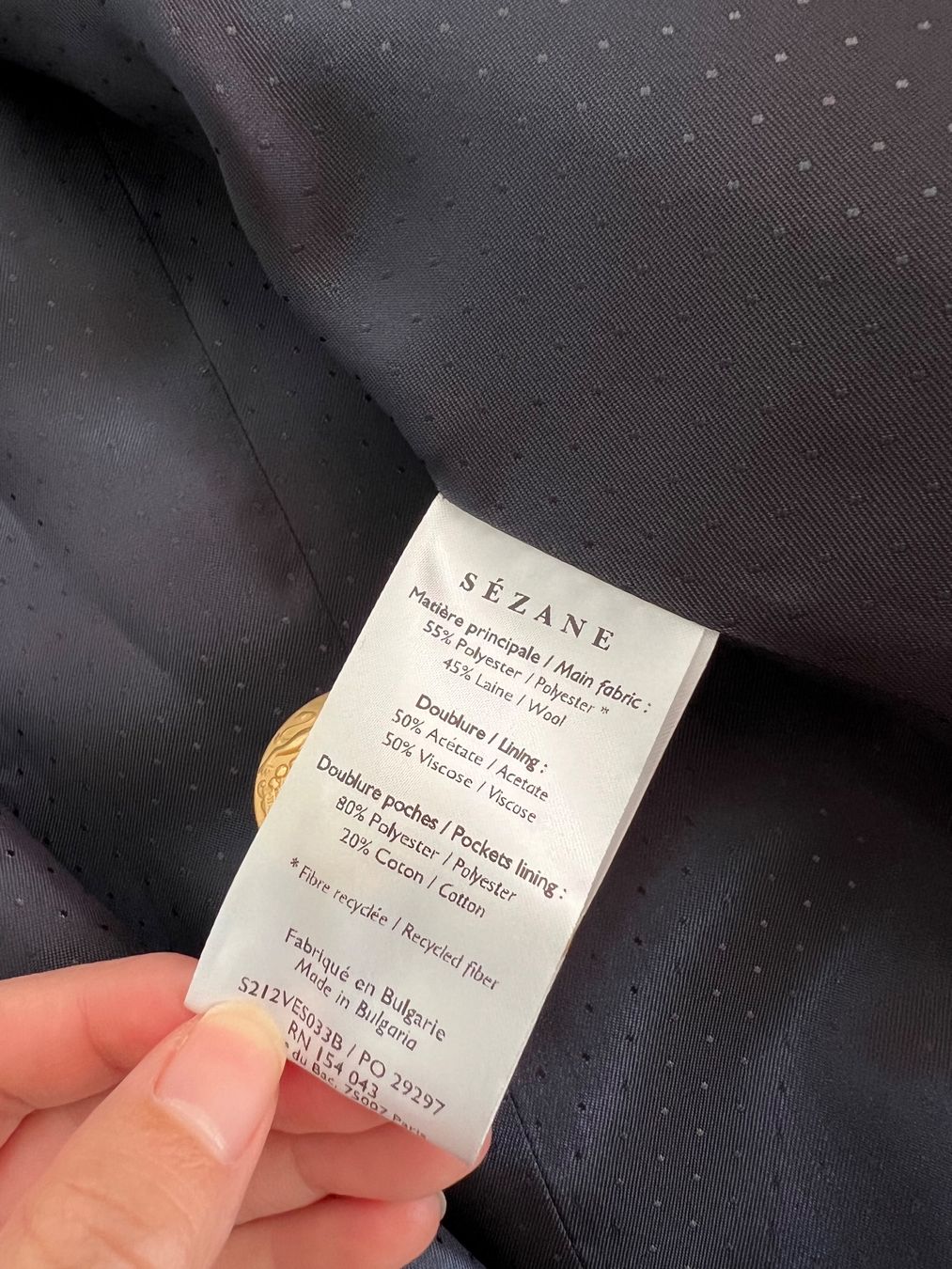 Sezane Jacken: Sezane women Navy Jacket size Xl – Gebraucht aus Zürich von dor_9l9g 9