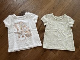 C&A 2 x T-shirt Baby Girl Größe 74