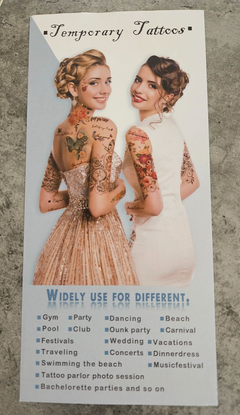 Sticker: Tattoos zum Aufkleben – Nuovo (secondo la descrizione) da Winterthur venduto da Nenya1 1
