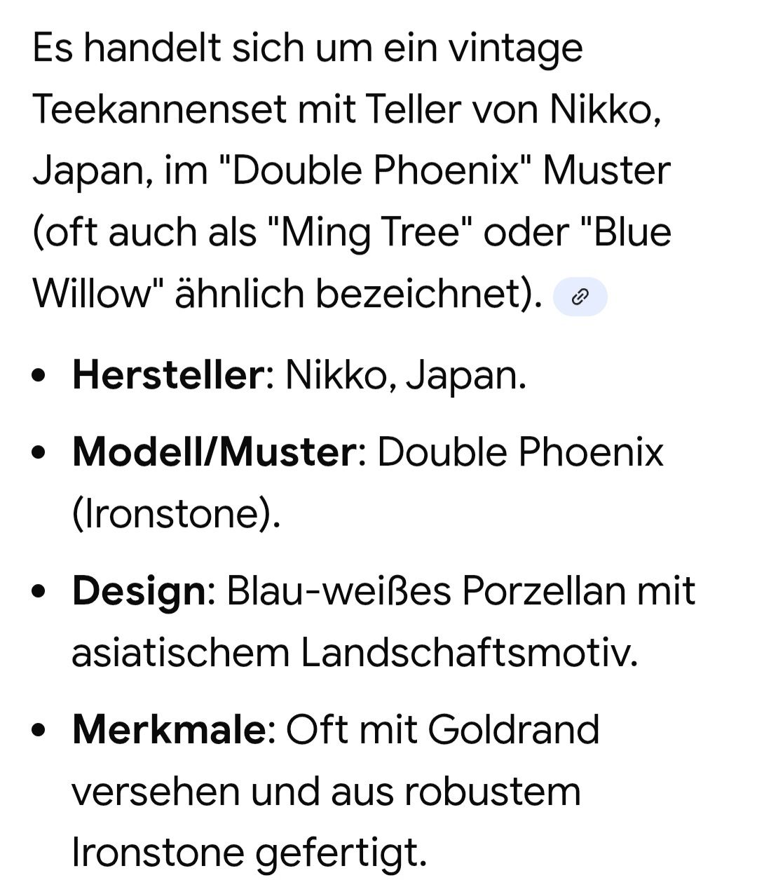 Set di piatti: Teekannenset mit Teller von Nikko, Japan – Usato da Bern venduto da shery33 8