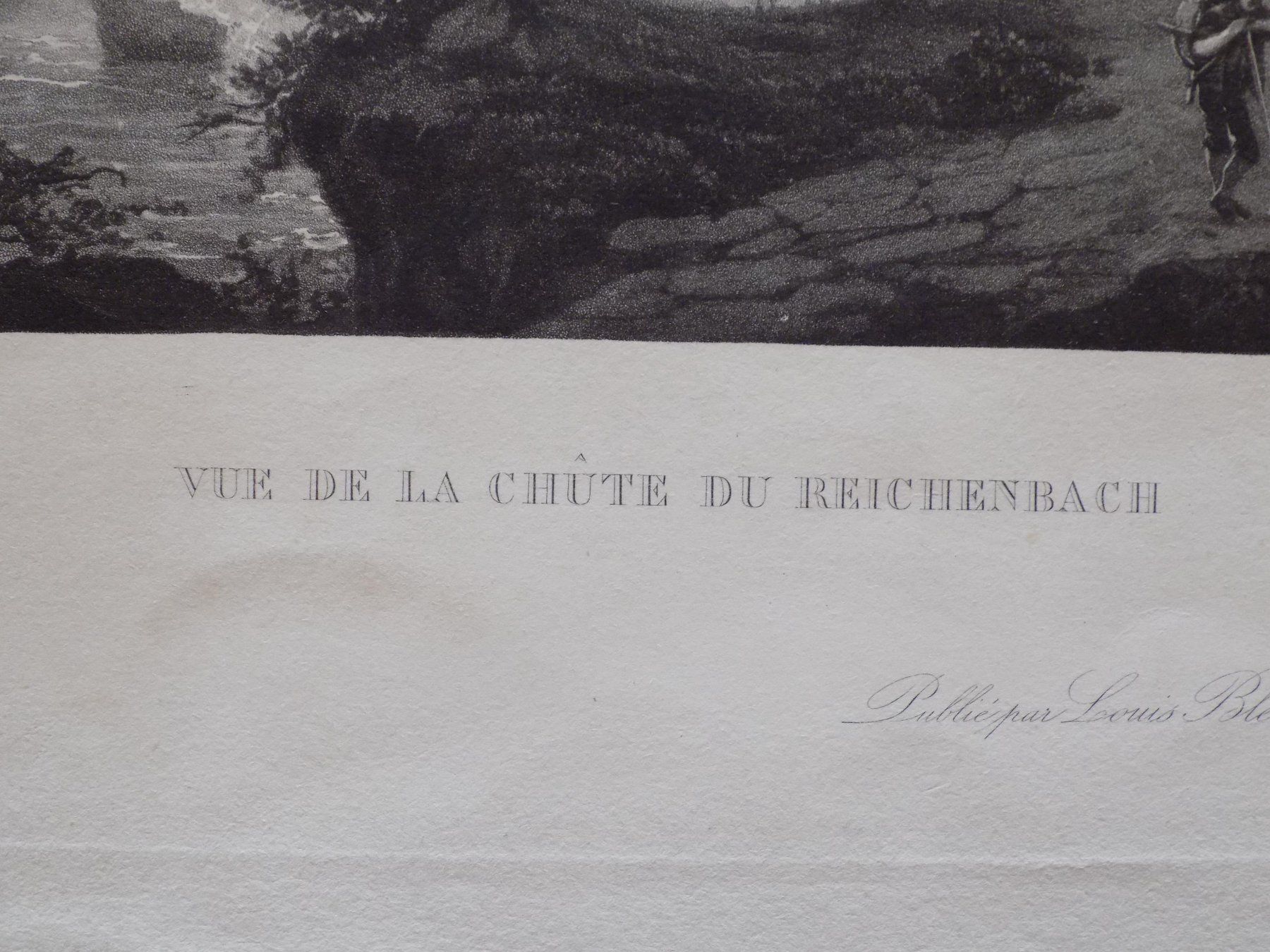 Gravures: Reichenbachfall Berner Oberland Aquatinta – D'occasion à Risch par Antikfee 2