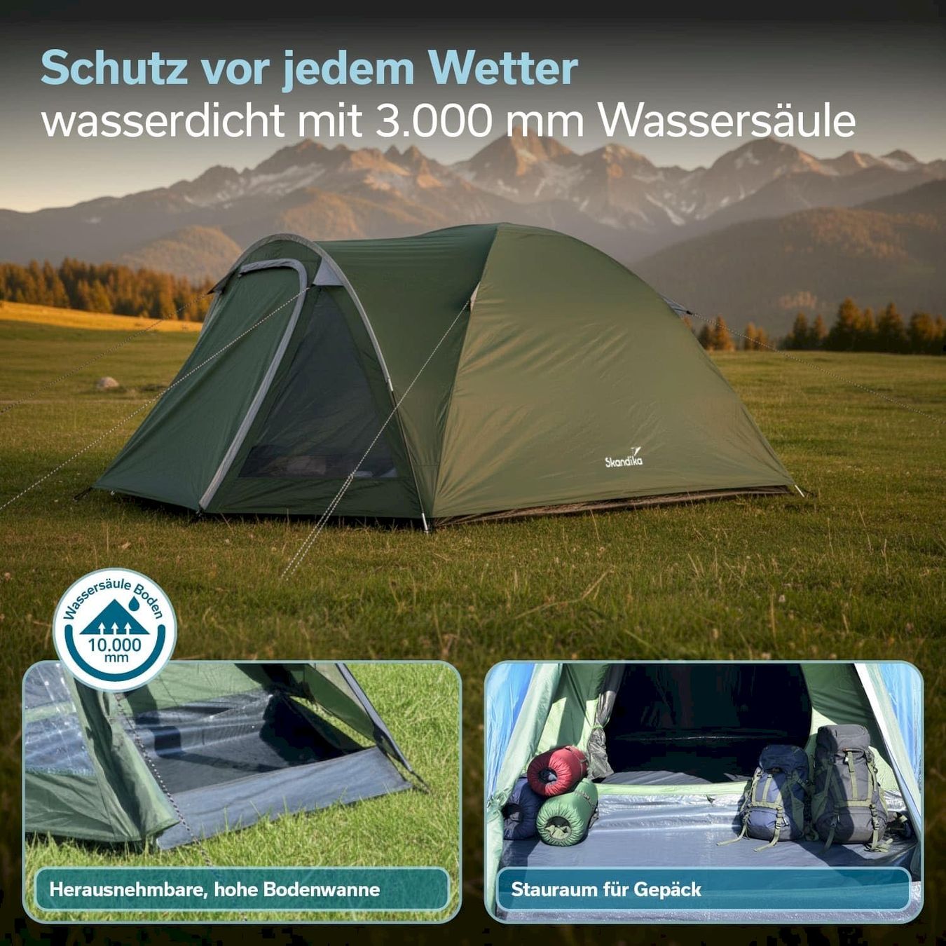Zelte: Skandika Larvik 4 Sleeper Kuppelzelt – Neu und originalverpackt aus Bottighofen von zaap 2