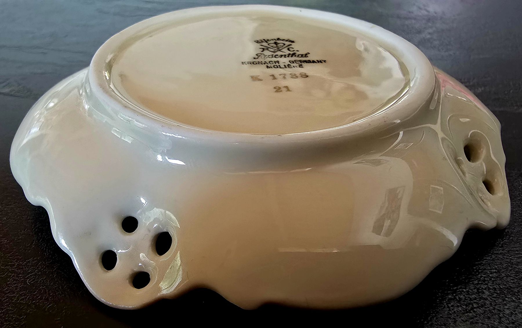 Rosenthal Piatti: Rosenthal Molière Schälchen, Elfenbein, Durchmesser 10cm – Usato da Oberried am Brienzersee venduto da Vagabund 3